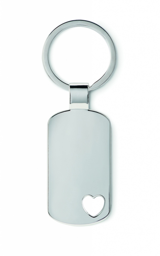 Logo trade promotional gifts picture of: Key ring with heart detail Jūrmala