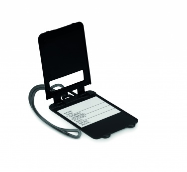 Logo trade promotional merchandise picture of: Luggage tags plastic