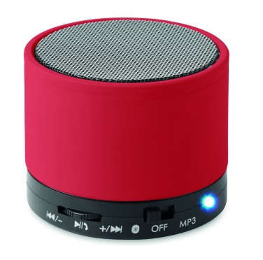 Logo trade promotional giveaway photo of: Round wireless speaker