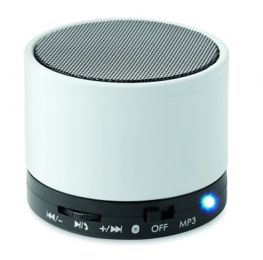 Logo trade promotional products picture of: Round wireless speaker