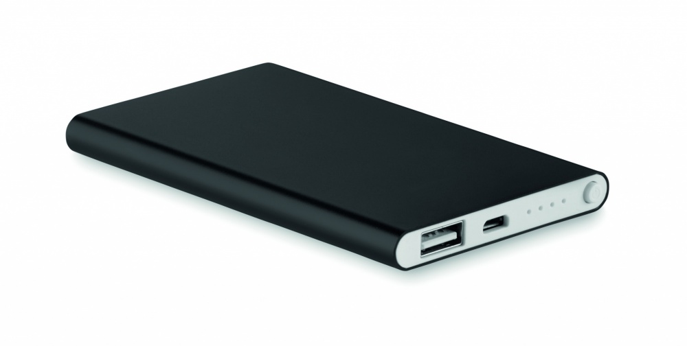 Logotrade promotional item image of: Flat power bank 4000 mAh