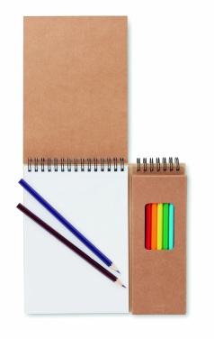 Logotrade promotional products photo of: Colouring set with notepad