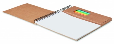 Logotrade promotional merchandise photo of: Colouring set with notepad