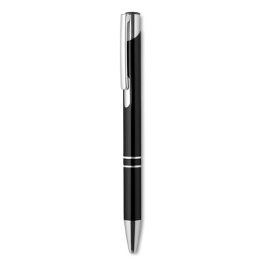 Logo trade promotional merchandise photo of: Push button aluminium pen