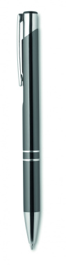 Logo trade corporate gifts image of: Push button aluminium pen