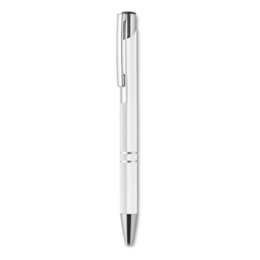 Logo trade promotional items picture of: Push button aluminium pen