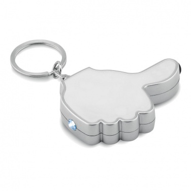 Logo trade promotional merchandise image of: Thumbs up led light w/key ring