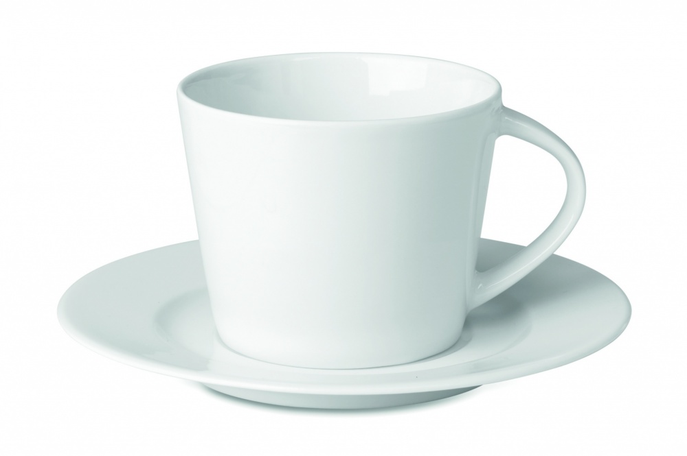 Logo trade advertising products picture of: Cappuccino cup and saucer