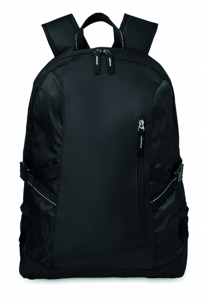 Logo trade promotional giveaways picture of: Polyester laptop backpack