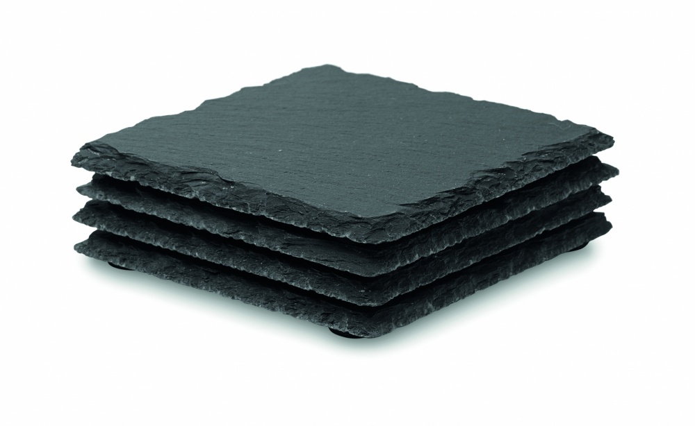 Logotrade advertising products photo of: Slate coasters with EVA bottom