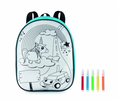 Logo trade advertising products image of: Backpack with 5 markers