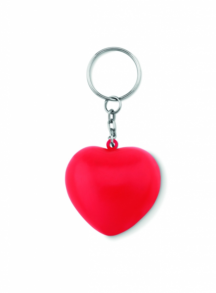 Logotrade promotional merchandise image of: Key ring with PU heart Ogre