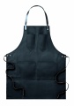 Apron in leather, Black