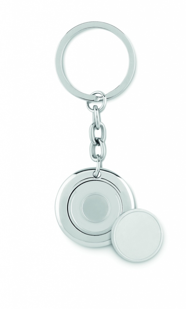 Logotrade corporate gifts photo of: Key ring with token Cēsis