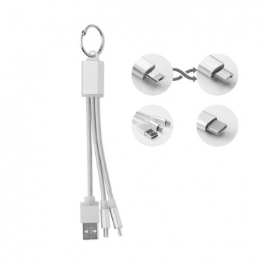 Logo trade promotional merchandise image of: key ring with USB type C cable Salaspils