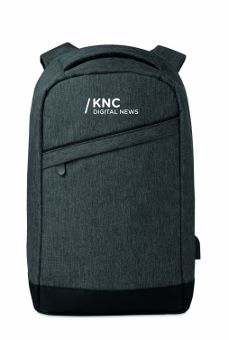 Logo trade advertising products image of: 2 tone backpack incl USB plug