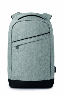 Logotrade business gift image of: 2 tone backpack incl USB plug