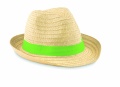 Paper straw hat, Lime