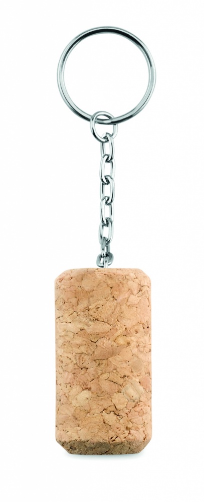 Logo trade corporate gifts picture of: Wine cork key ring Sigulda