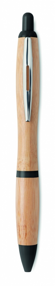 Logo trade corporate gifts picture of: Ball pen in ABS and bamboo