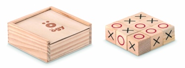 Logo trade promotional gifts picture of: Wooden tic tac toe