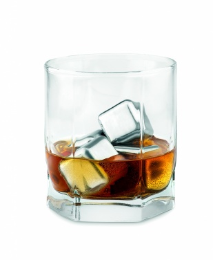 Logotrade corporate gifts photo of: Set of 4 SS ice cubes in pouch