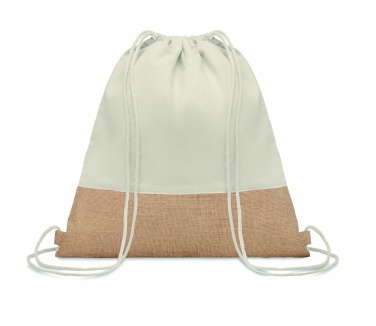 Logotrade promotional merchandise photo of: Drawstring bag w/ jute details