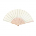 Manual hand fan wood, Beige