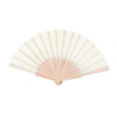 Logo trade promotional items image of: Manual hand fan wood