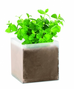 Logo trade promotional gifts image of: Compost with seeds "MINT"