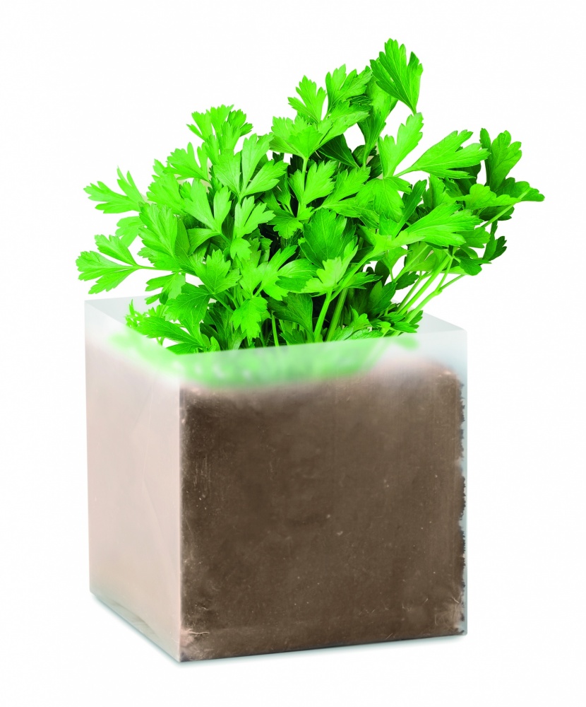 Logo trade promotional items image of: Compost with seeds "PARSLEY"