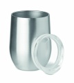 Double wall mug 300ml, Matt Silver