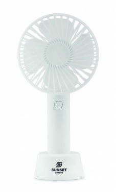 Logo trade promotional products image of: USB desk fan with stand 