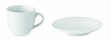 Logo trade promotional items image of: Espresso cup and saucer 80 ml