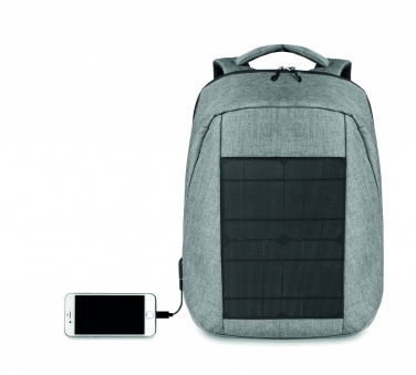 Logo trade promotional merchandise image of: Backpack solar