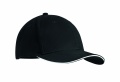 Brushed heavy cotton 6 panel Ba, White/Black