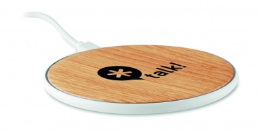 Logo trade promotional giveaways image of: Wireless charger round 5W