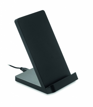 Logo trade promotional merchandise image of: Bamboo wireless charge stand 5W WIRESTAND