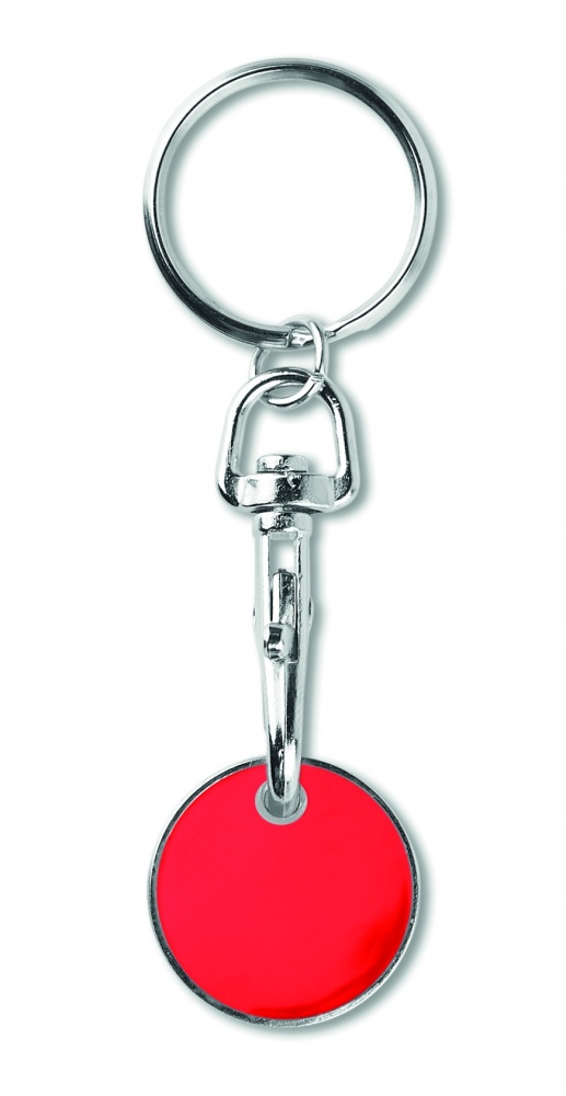 Logo trade promotional giveaways picture of: Key ring token (€uro token)