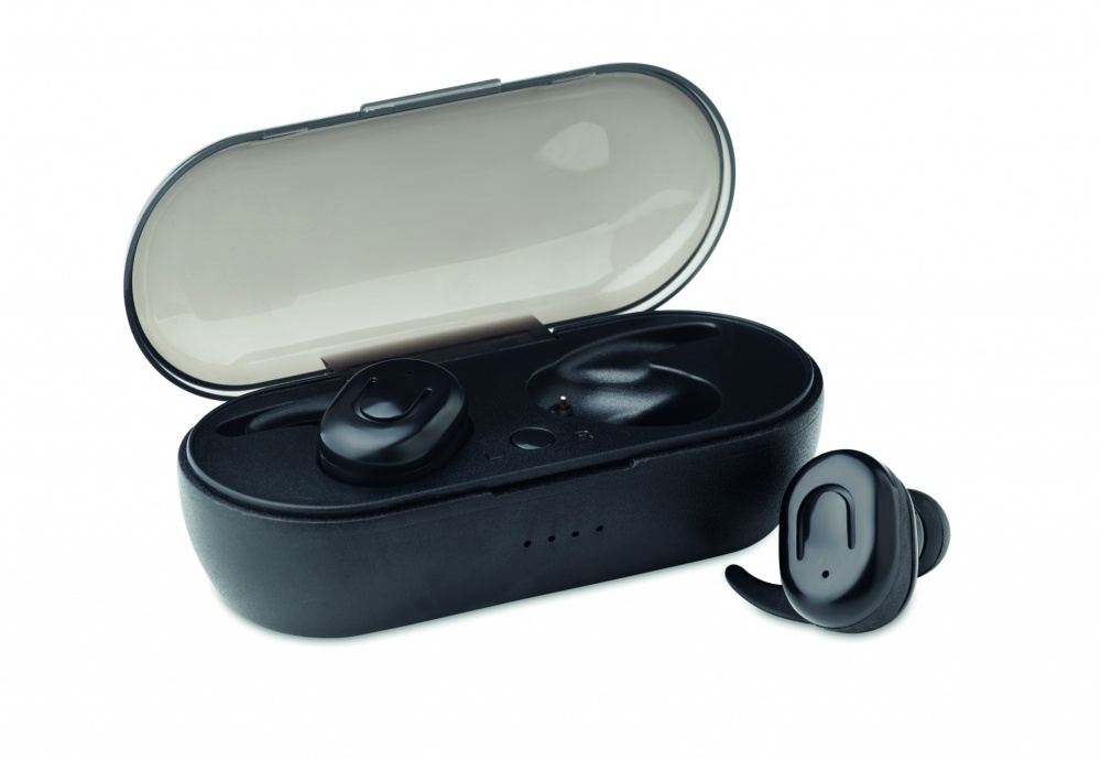 Logotrade promotional product image of: TWS earbuds with charging box