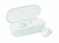 TWS earbuds with charging box, White