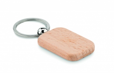 Logotrade business gift image of: Rectangular wooden key ring Bauska