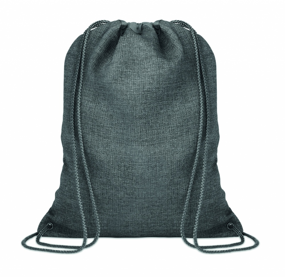 Logotrade promotional gift picture of: 1200D heathered drawstring bag