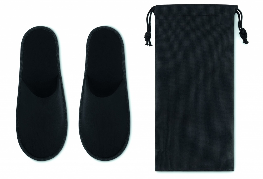 Logo trade corporate gifts picture of: Pair of slippers in pouch