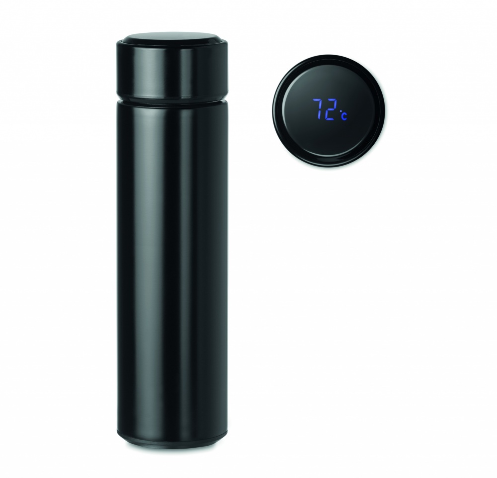 Logo trade promotional giveaway photo of: Bottle with touch thermometer