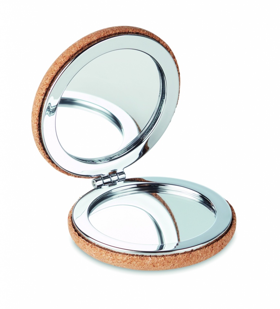 Logotrade corporate gift picture of: Pocket mirror with cork cover