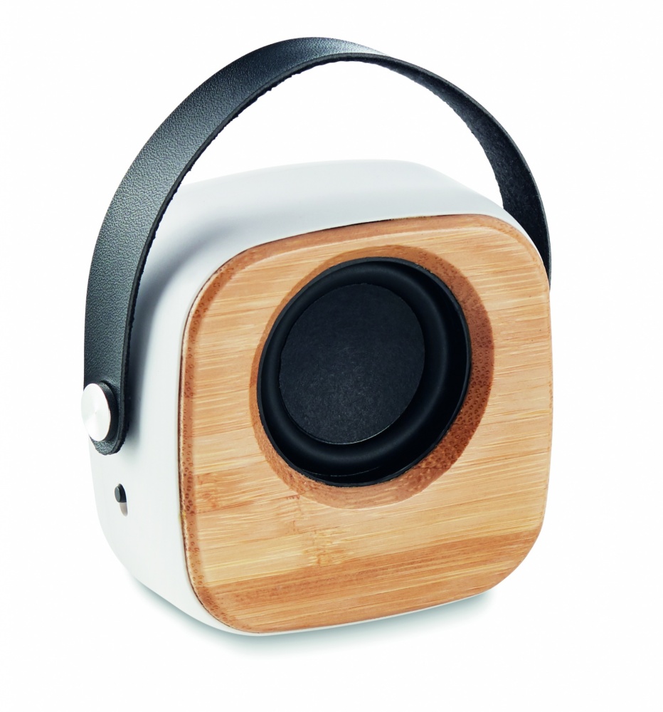 Logotrade promotional merchandise picture of: Speaker 3W with bamboo front side