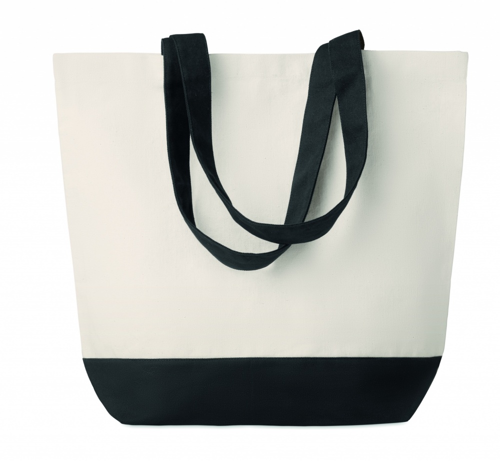 Logo trade promotional merchandise picture of: Canvas beach bag 280gr/m2