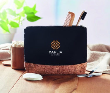 Logotrade business gift image of: Cork & cotton cosmetic bag