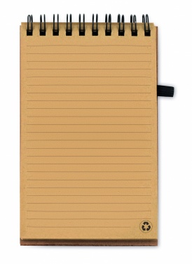 Logotrade promotional giveaway picture of: A6 Cork notepad with pen